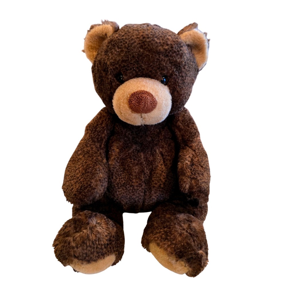 Wishpets FORREST Bear Plush Mottled Brown Teddy Stuffed Animal 2016 15" Rare